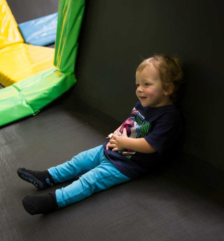 Jumping on a trampoline is hard work!