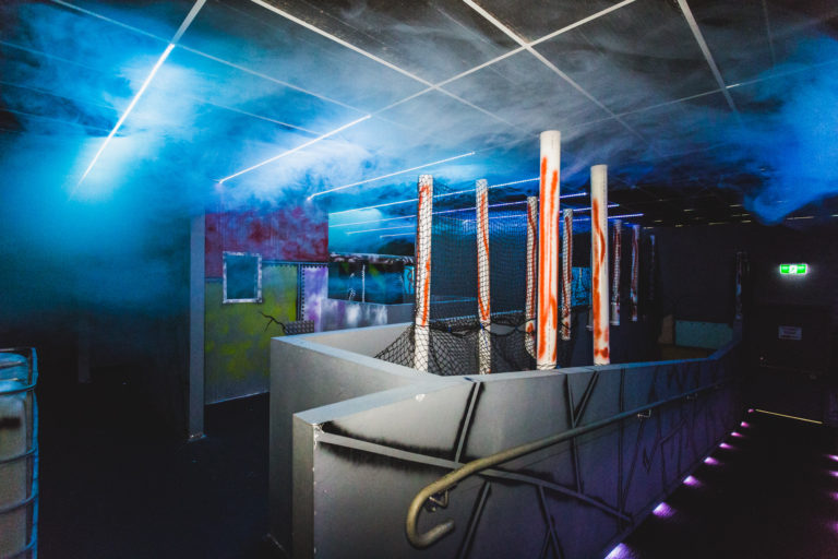 Laser Tag in the Dark